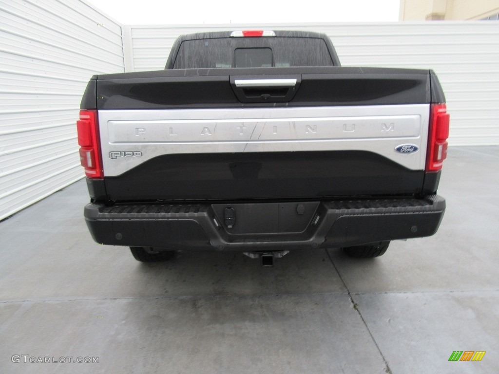 2017 F150 Platinum SuperCrew 4x4 - Shadow Black / Black photo #5