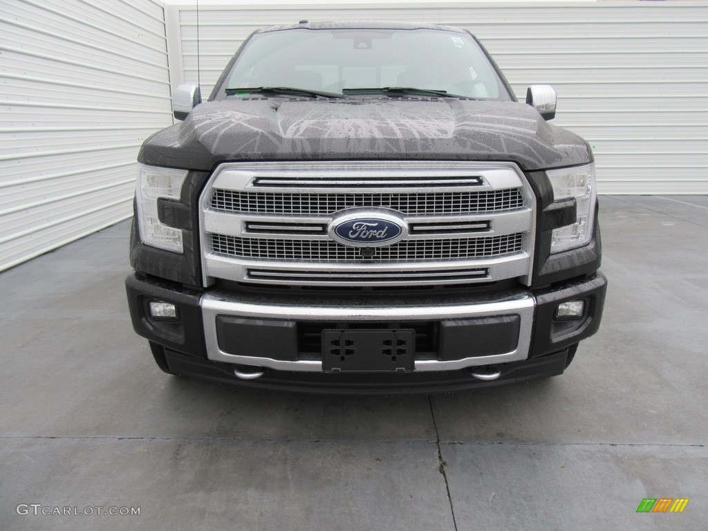 2017 F150 Platinum SuperCrew 4x4 - Shadow Black / Black photo #8