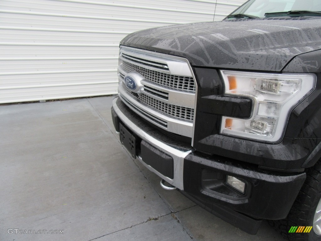 2017 F150 Platinum SuperCrew 4x4 - Shadow Black / Black photo #10