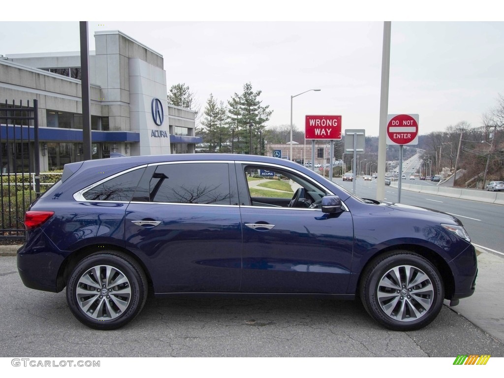 2014 MDX SH-AWD Technology - Fathom Blue Pearl / Graystone photo #3