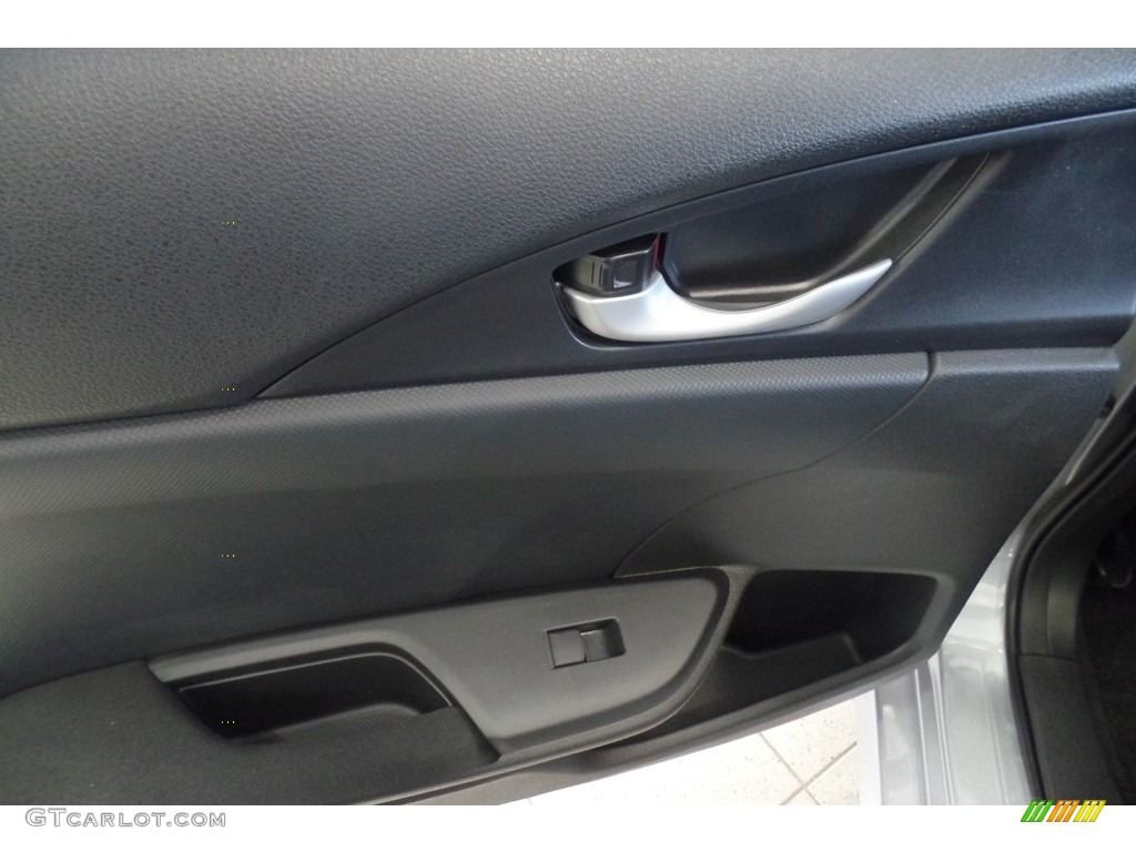 2017 Civic EX Sedan - Lunar Silver Metallic / Black photo #9
