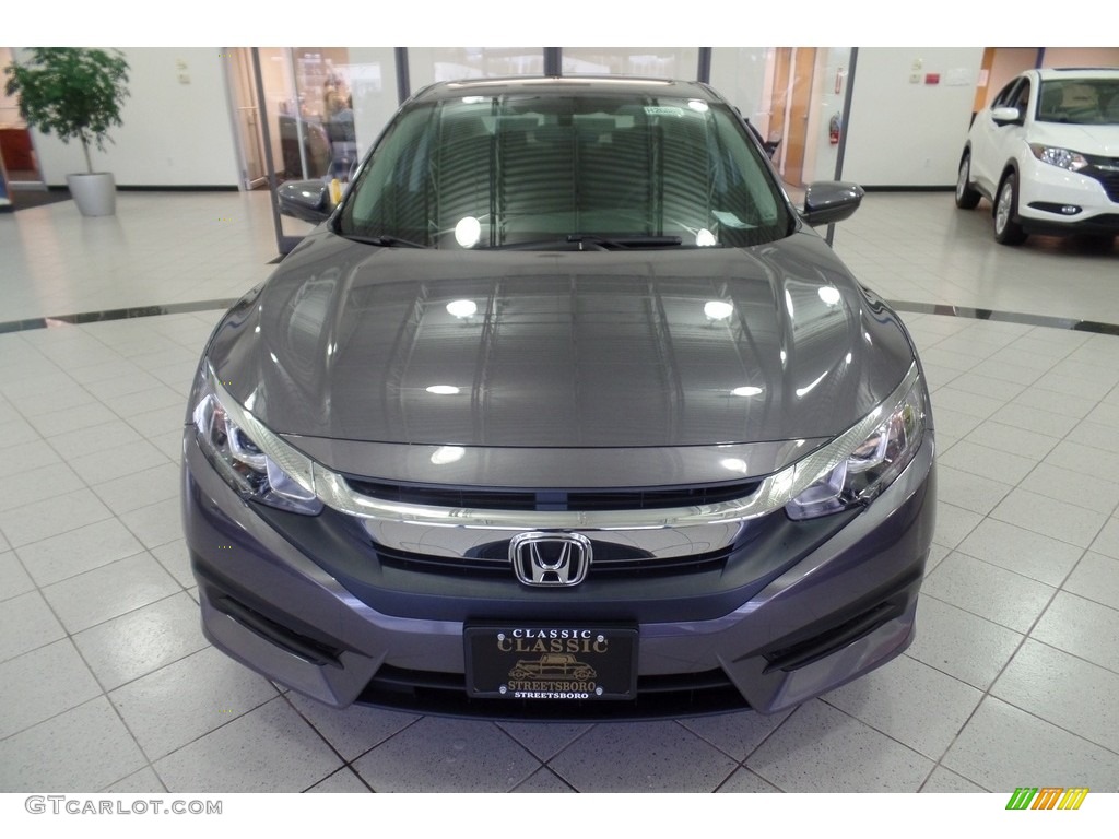 2017 Civic EX Sedan - Modern Steel Metallic / Black photo #3