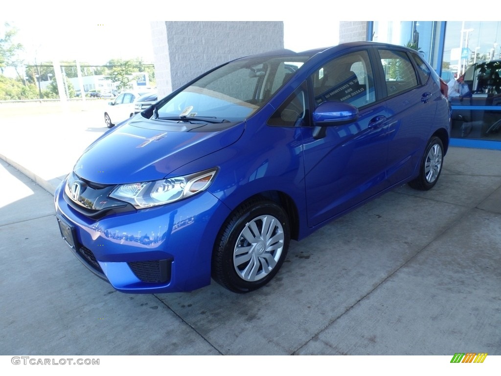 Aegean Blue Metallic 2017 Honda Fit LX Exterior Photo #118243694