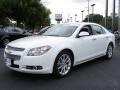 2009 Summit White Chevrolet Malibu LTZ Sedan  photo #1