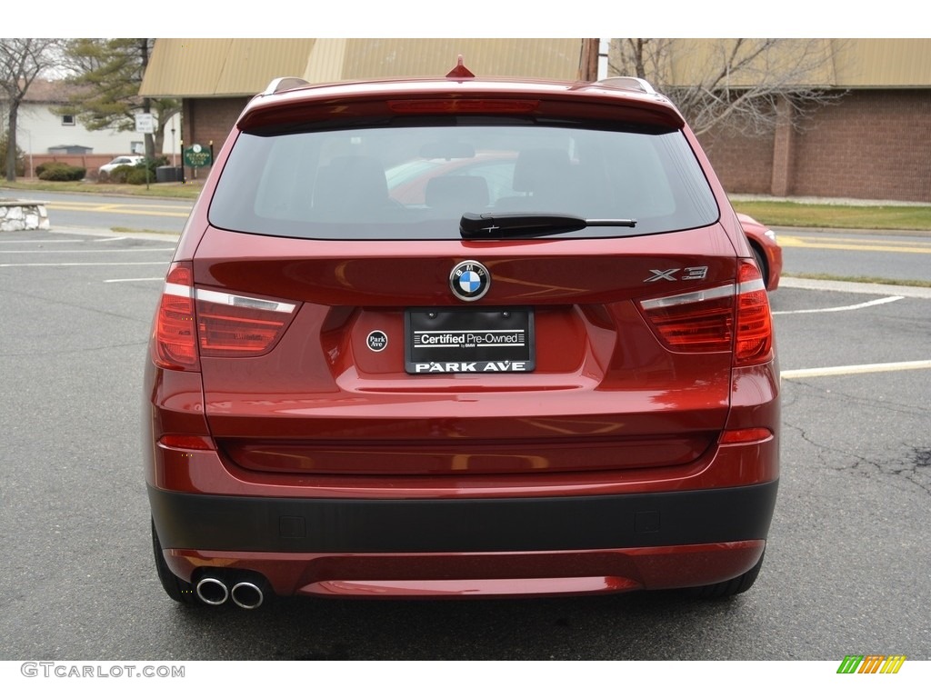 2014 X3 xDrive35i - Vermilion Red Metallic / Mojave photo #4