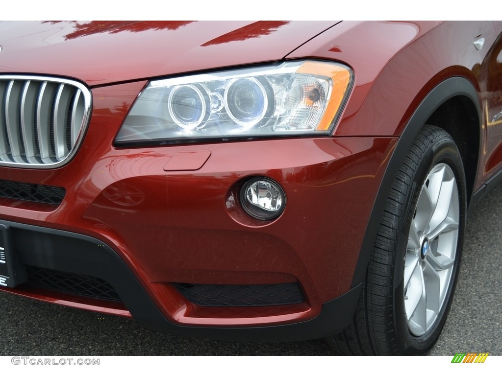 2014 X3 xDrive35i - Vermilion Red Metallic / Mojave photo #31