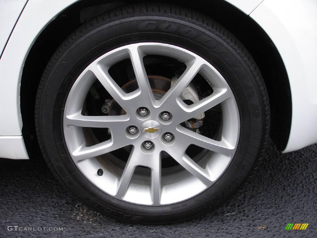 2009 Malibu LTZ Sedan - Summit White / Ebony/Brick photo #6