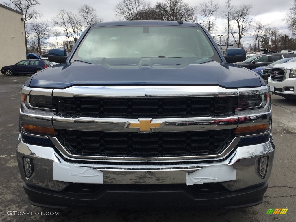 2017 Silverado 1500 LT Double Cab 4x4 - Deep Ocean Blue Metallic / Jet Black photo #2