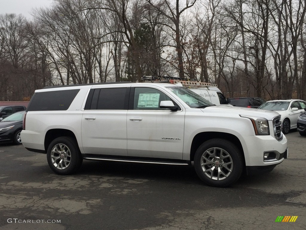White Frost Tricoat 2017 GMC Yukon XL SLT 4WD Exterior Photo #118245789