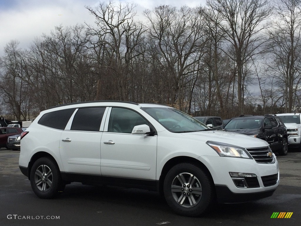 2017 Traverse LT AWD - Summit White / Ebony photo #3