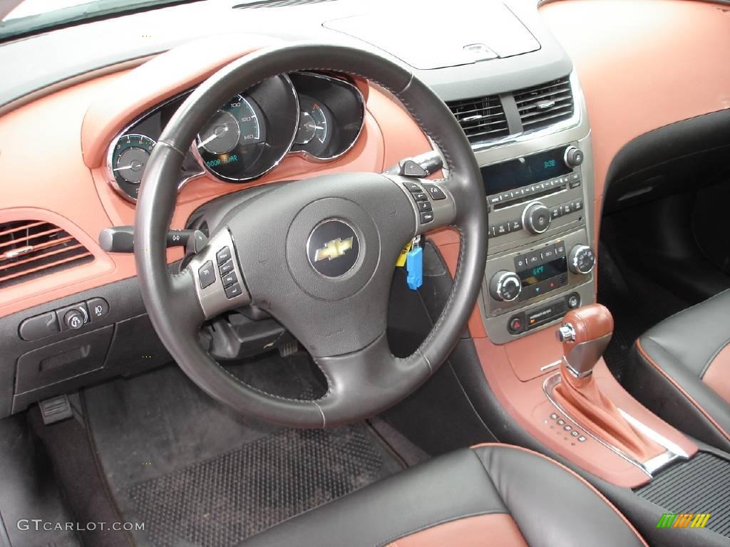 2009 Malibu LTZ Sedan - Summit White / Ebony/Brick photo #9