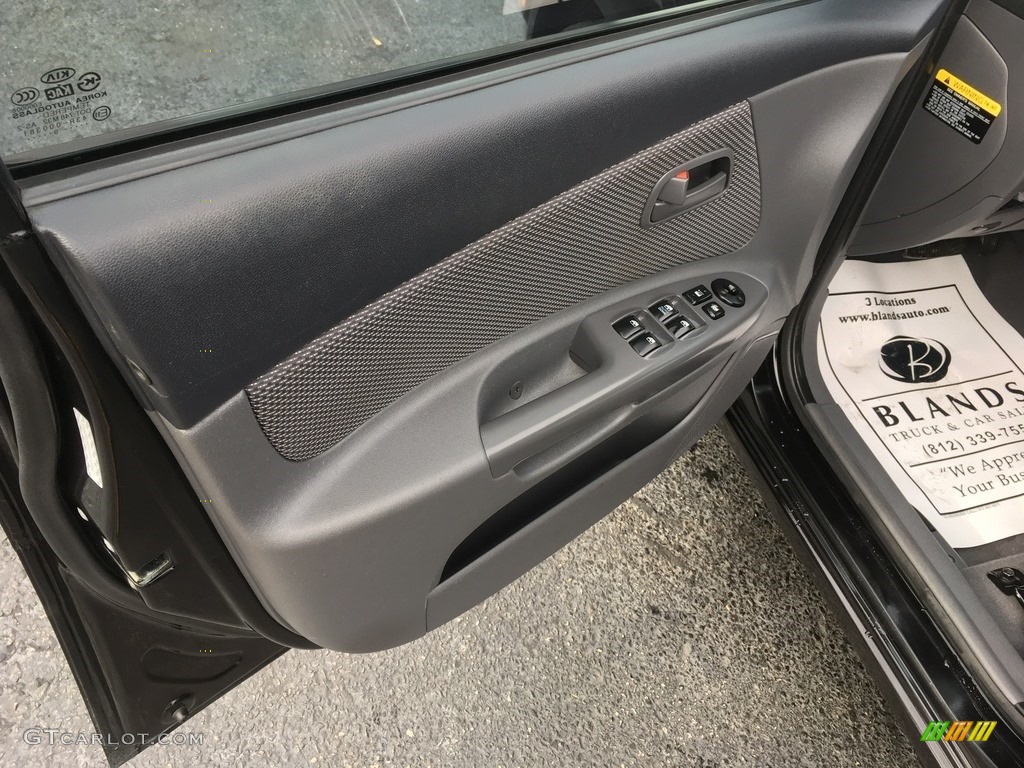 2009 Rio Rio5 LX Hatchback - Midnight Black / Gray photo #7