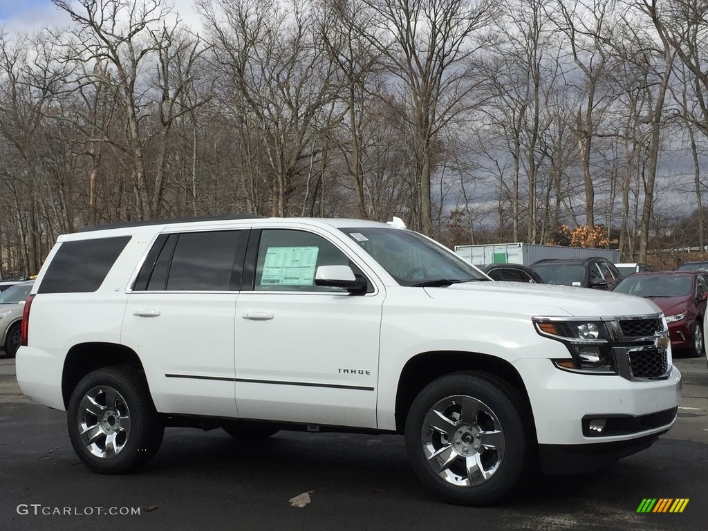 2017 Tahoe LT 4WD - Summit White / Jet Black photo #3