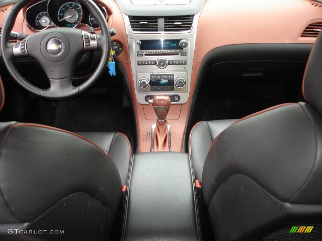 2009 Malibu LTZ Sedan - Summit White / Ebony/Brick photo #12