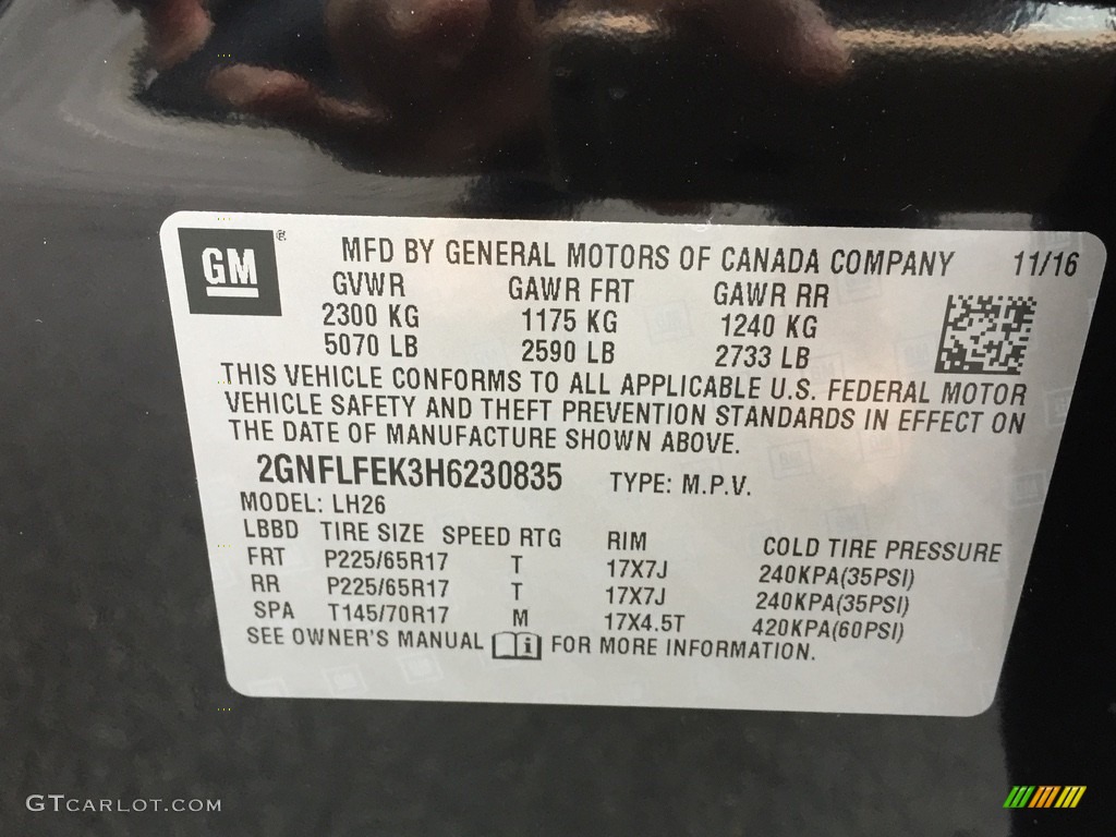 2017 Equinox LT AWD - Black / Jet Black photo #11