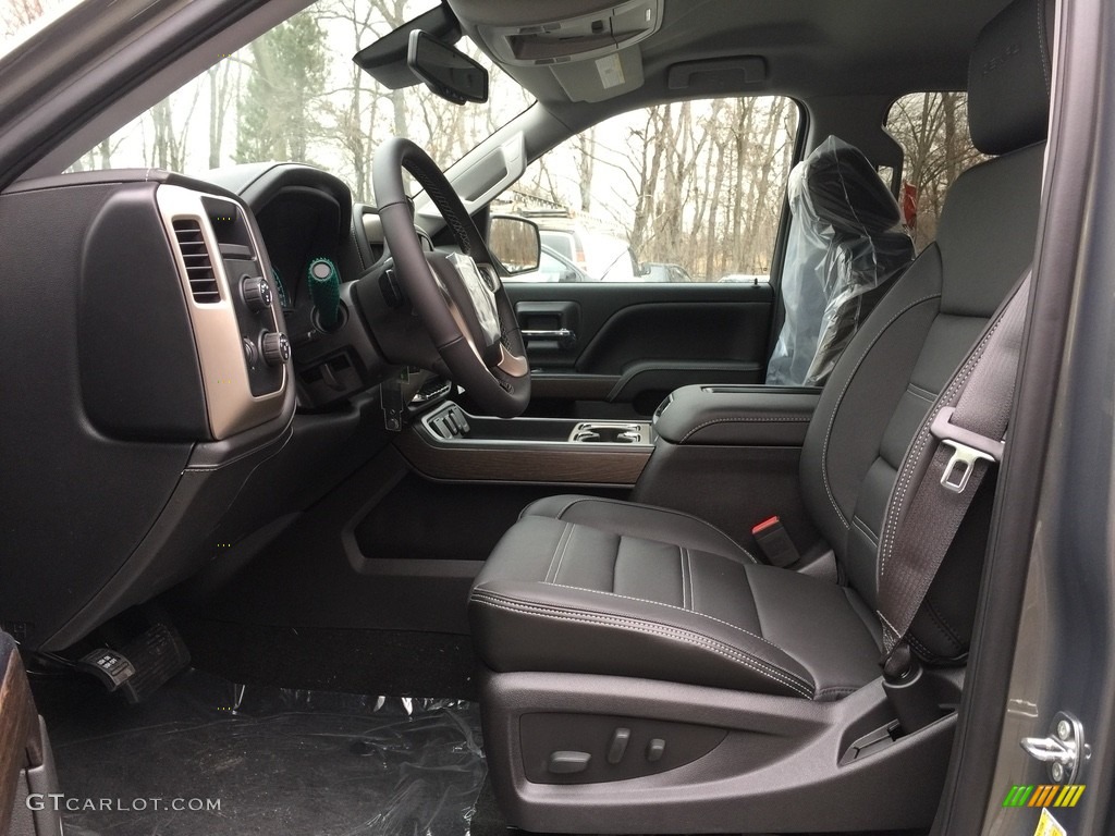 Jet Black Interior 2017 GMC Sierra 1500 Denali Crew Cab 4WD Photo #118249140