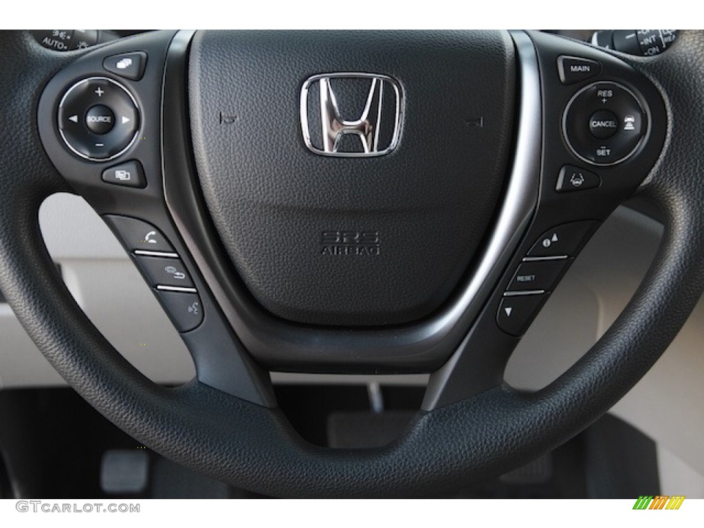 2017 Honda Pilot EX-L AWD Gray Steering Wheel Photo #118249146
