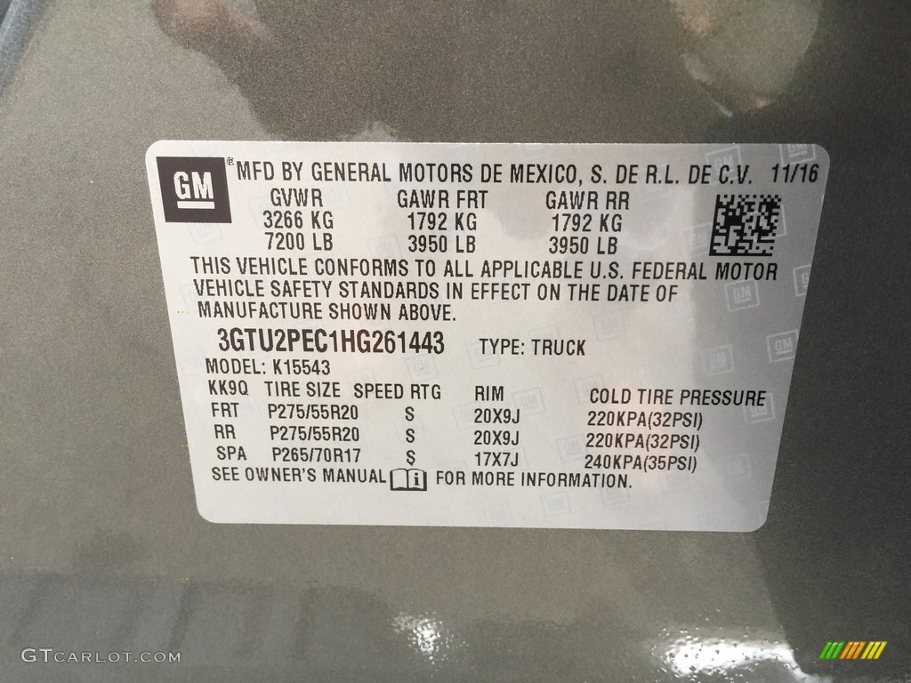 2017 Sierra 1500 Denali Crew Cab 4WD - Mineral Metallic / Jet Black photo #11
