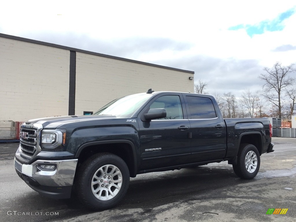 2017 Sierra 1500 SLE Crew Cab 4WD - Dark Slate Metallic / Jet Black photo #1