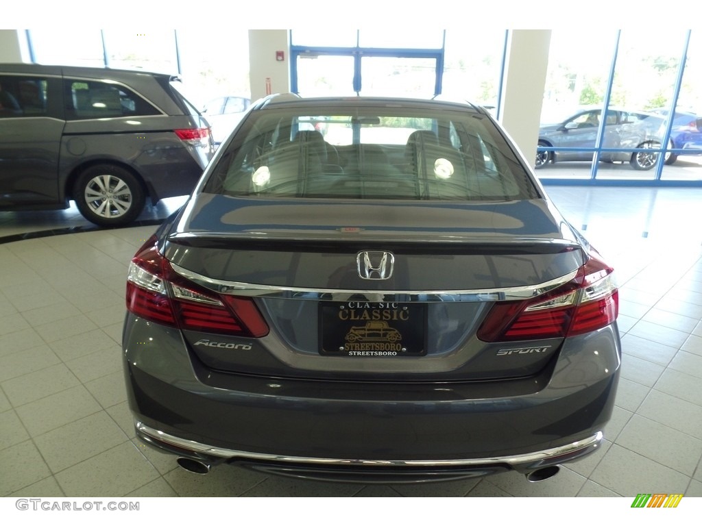 2017 Accord Sport Sedan - Modern Steel Metallic / Black photo #4