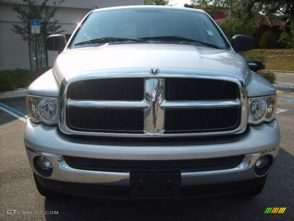 2003 Ram 1500 SLT Quad Cab 4x4 - Bright Silver Metallic / Dark Slate Gray photo #12