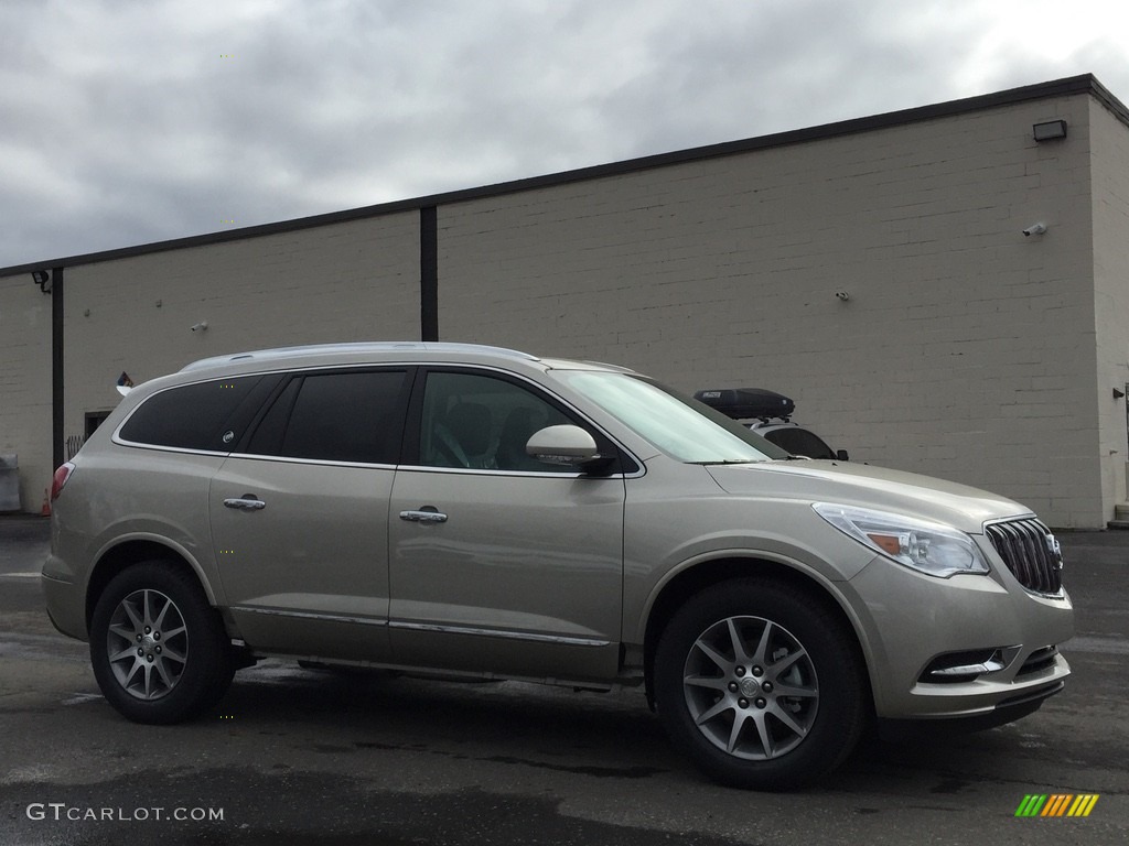 2017 Enclave Leather AWD - Sparkling Silver Metallic / Ebony/Ebony photo #3