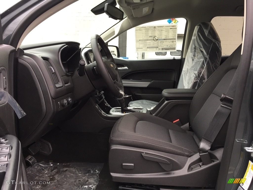 Jet Black Interior 2017 Chevrolet Colorado LT Crew Cab 4x4 Photo #118251219