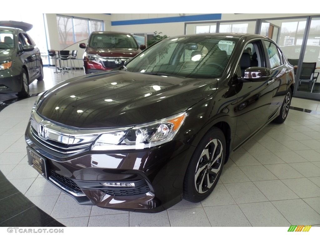 2017 Accord EX-L Sedan - Kona Coffee Metallic / Black photo #1