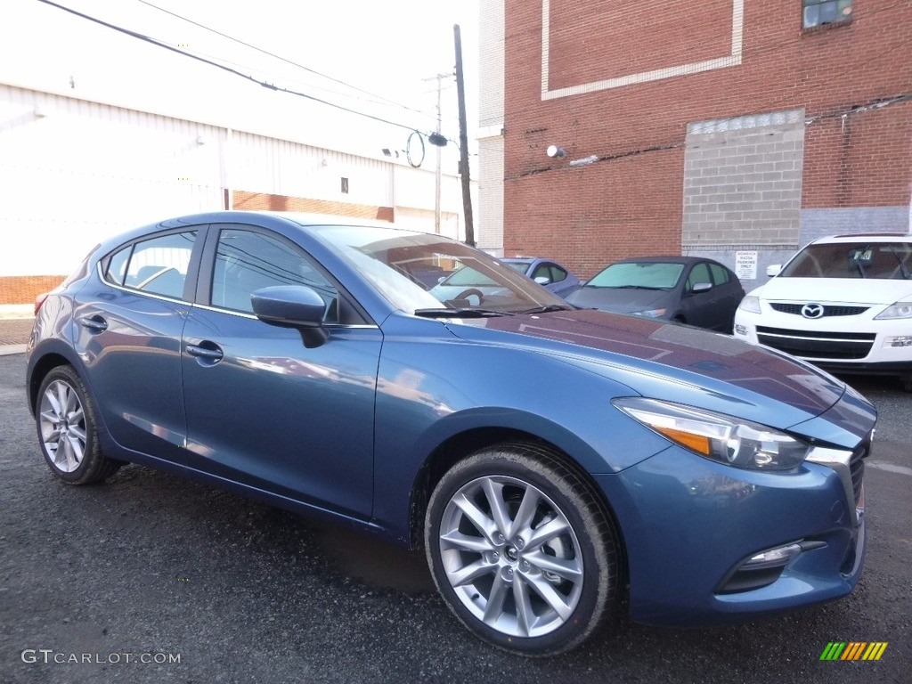 2017 MAZDA3 Touring 5 Door - Eternal Blue Mica / Black photo #1