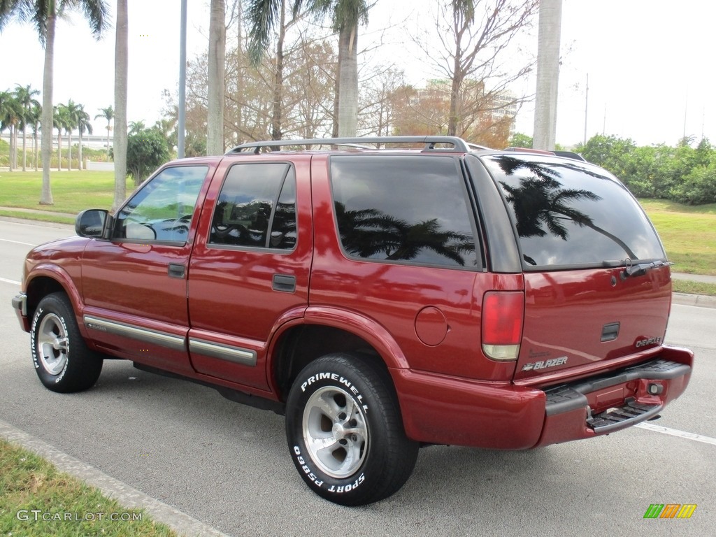 2000 Blazer LS - Majestic Red Metallic / Medium Gray photo #3