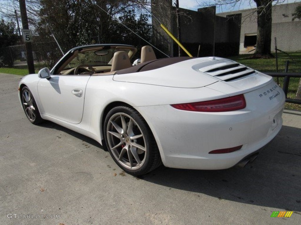 2012 911 Carrera S Cabriolet - Carrara White / Sand Beige photo #12