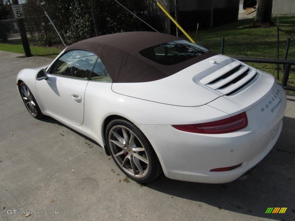 2012 911 Carrera S Cabriolet - Carrara White / Sand Beige photo #13