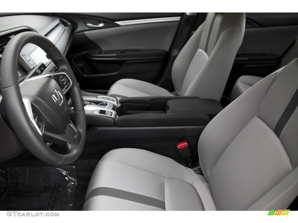 2017 Civic LX Sedan - Modern Steel Metallic / Gray photo #8