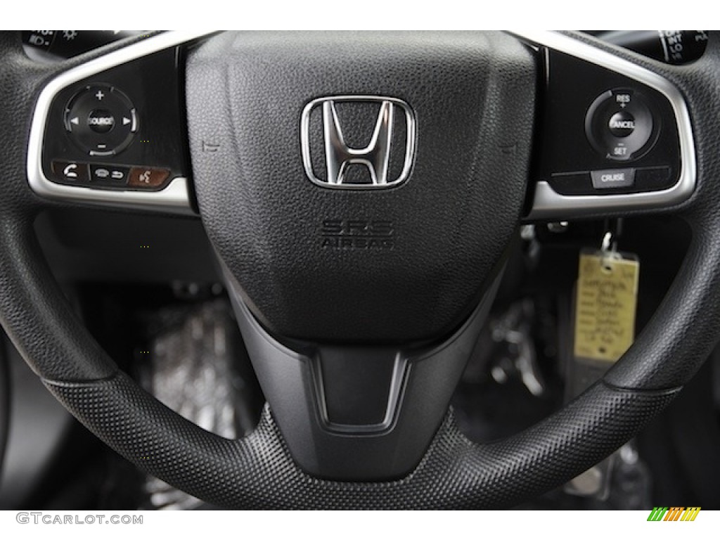 2017 Civic LX Sedan - Modern Steel Metallic / Gray photo #9