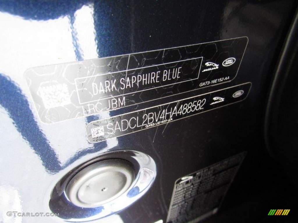2017 F-PACE 35t AWD R-Sport - Dark Sapphire Blue / Jet w/Light Oyster photo #22