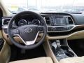 2017 Toyota Highlander Almond Interior Dashboard Photo