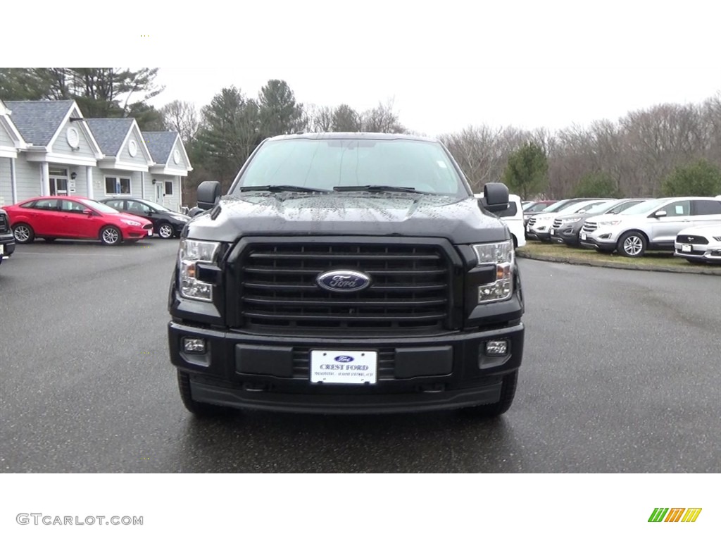 2017 F150 XLT SuperCab 4x4 - Shadow Black / Black photo #2