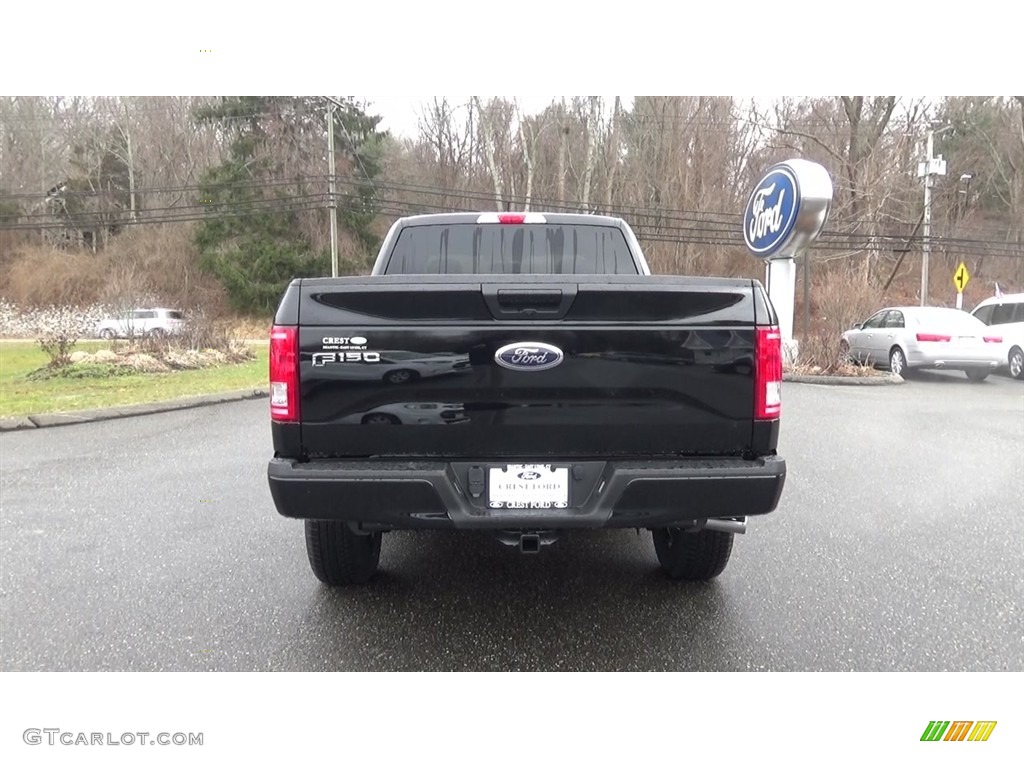 2017 F150 XLT SuperCab 4x4 - Shadow Black / Black photo #6