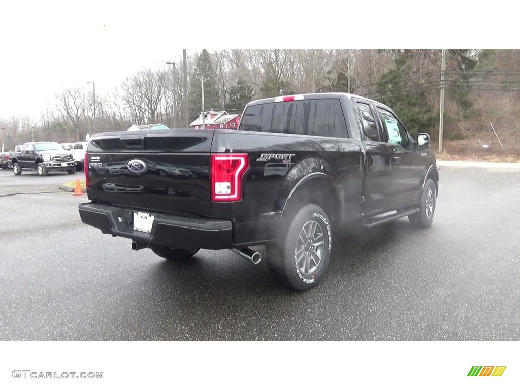 2017 F150 XLT SuperCab 4x4 - Shadow Black / Black photo #7