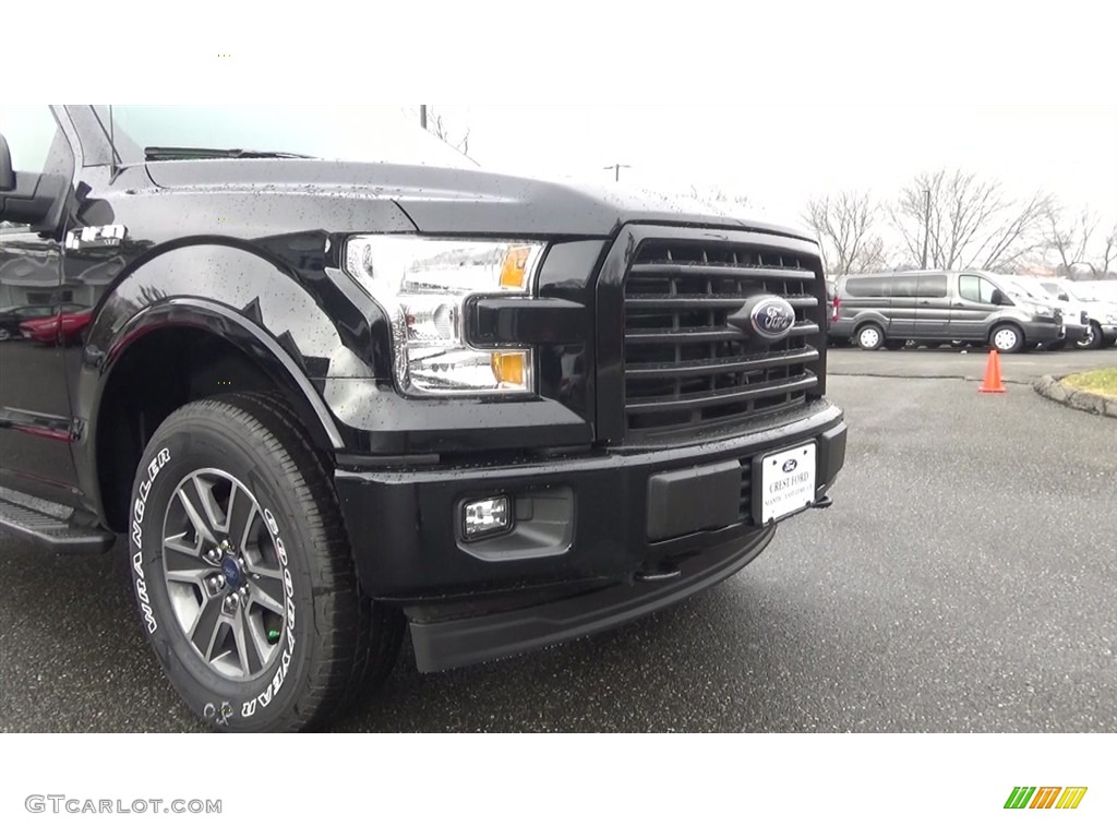 2017 F150 XLT SuperCab 4x4 - Shadow Black / Black photo #28