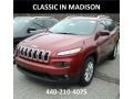 2017 Deep Cherry Red Crystal Pearl Jeep Cherokee Latitude  photo #1