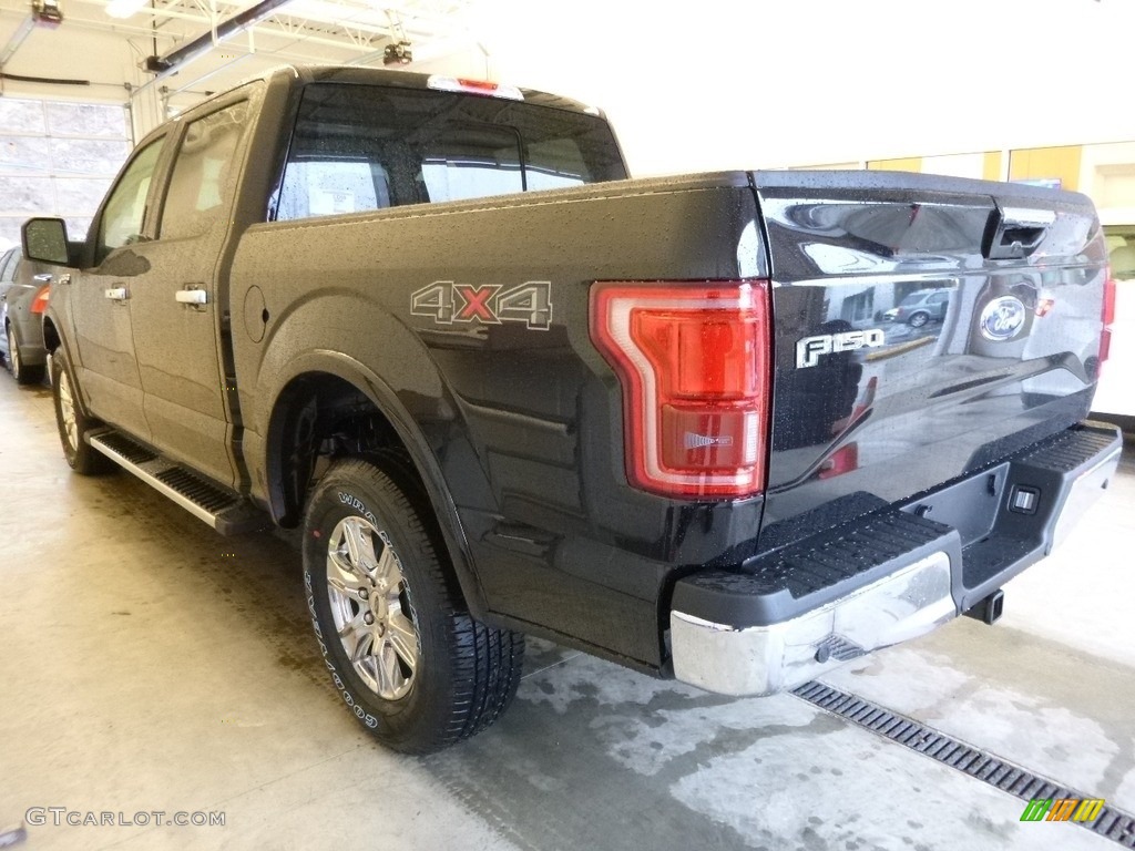 2017 F150 Lariat SuperCrew 4X4 - Shadow Black / Black photo #3