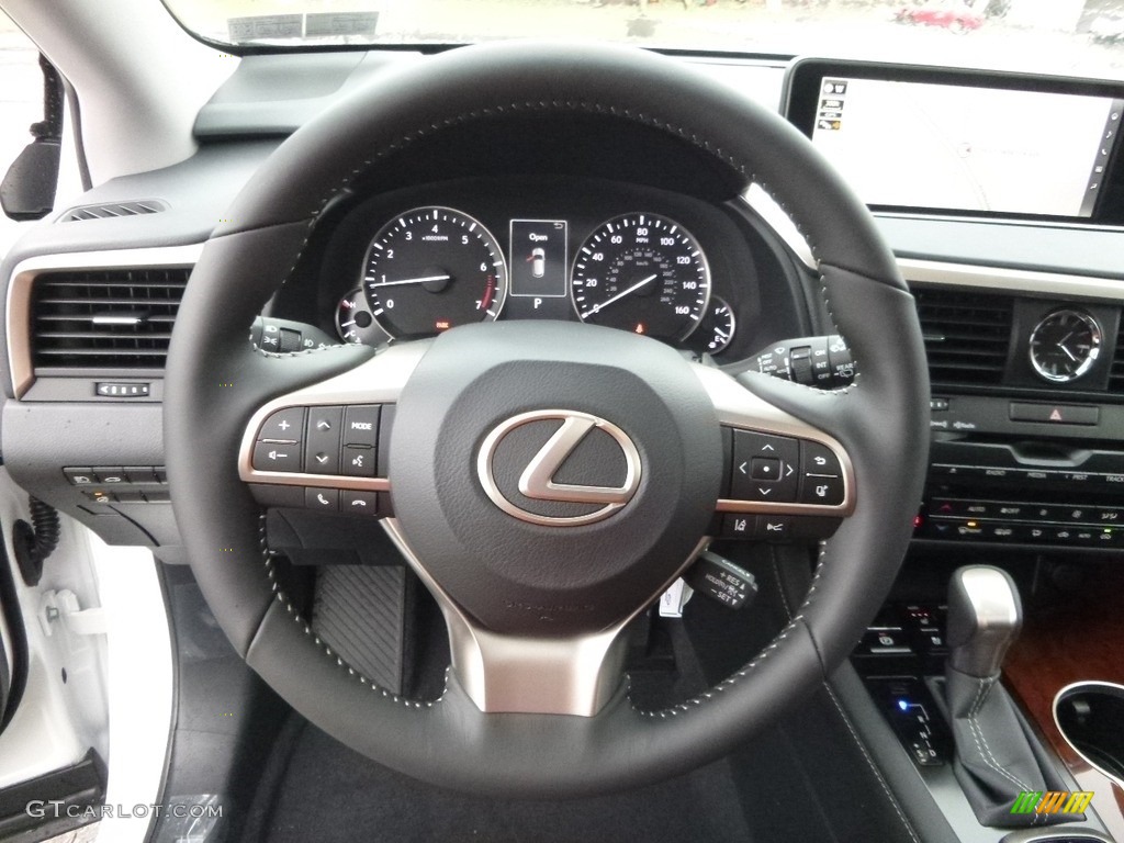 2017 Lexus RX 350 AWD Black Steering Wheel Photo #118264590