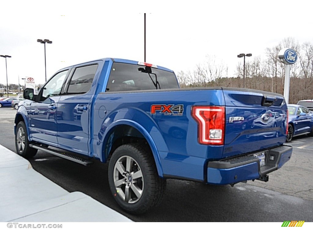 2017 F150 XLT SuperCrew 4x4 - Lightning Blue / Black photo #26