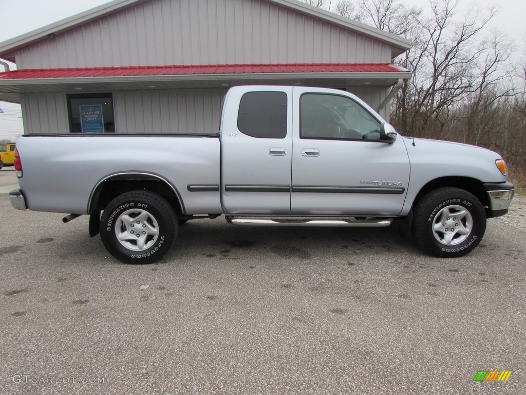 2000 Tundra SR5 Extended Cab 4x4 - Platinum Metallic / Light Charcoal photo #3