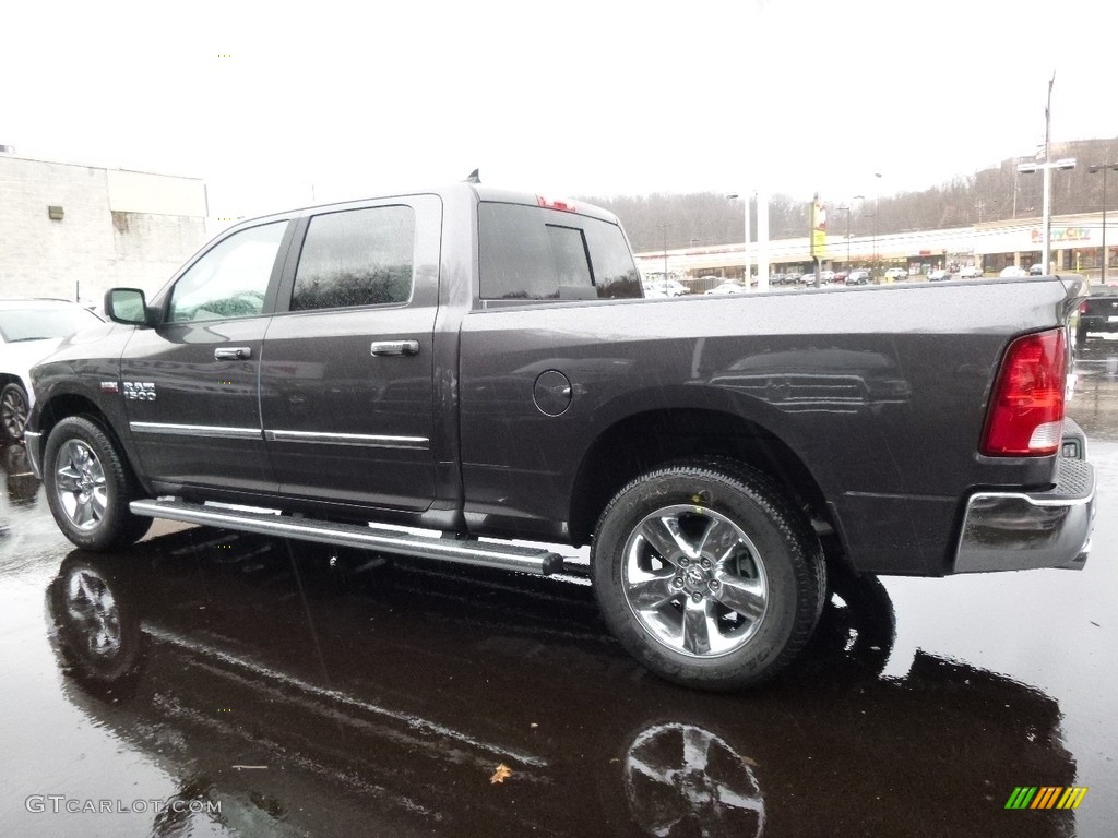 2017 1500 Big Horn Crew Cab 4x4 - Granite Crystal Metallic / Black/Diesel Gray photo #2