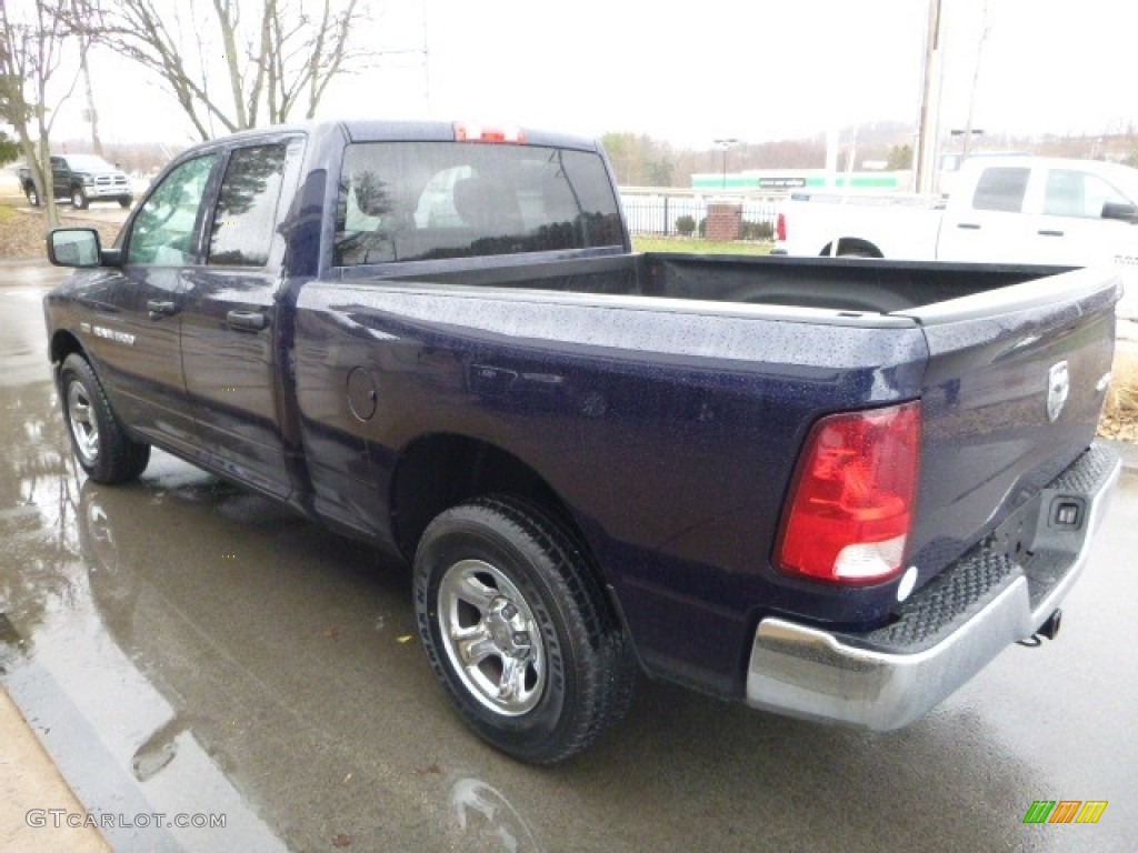 2012 Ram 1500 ST Quad Cab 4x4 - True Blue Pearl / Dark Slate Gray/Medium Graystone photo #13