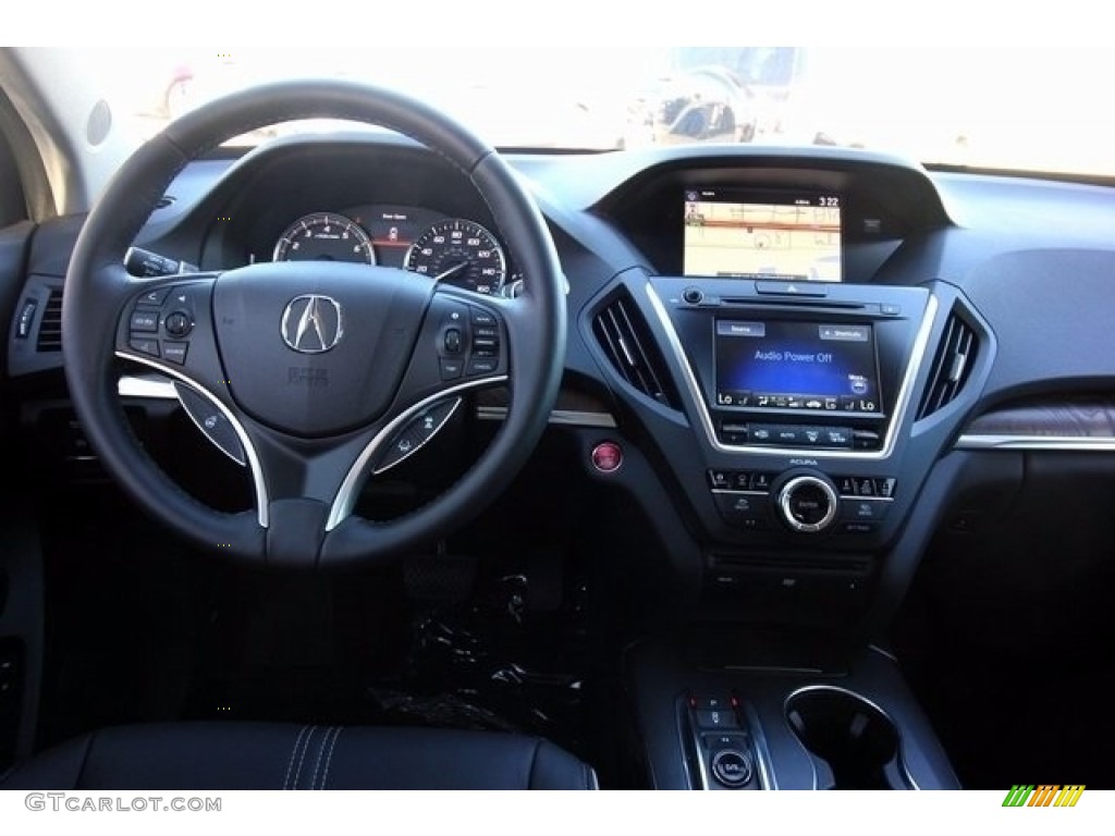 2017 Acura MDX Advance Ebony Dashboard Photo #118270857