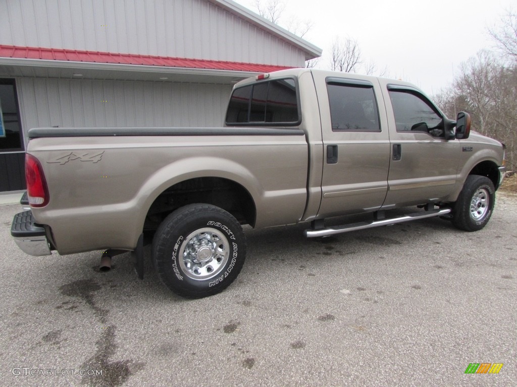 2004 F250 Super Duty XLT Crew Cab 4x4 - Arizona Beige Metallic / Medium Parchment photo #8