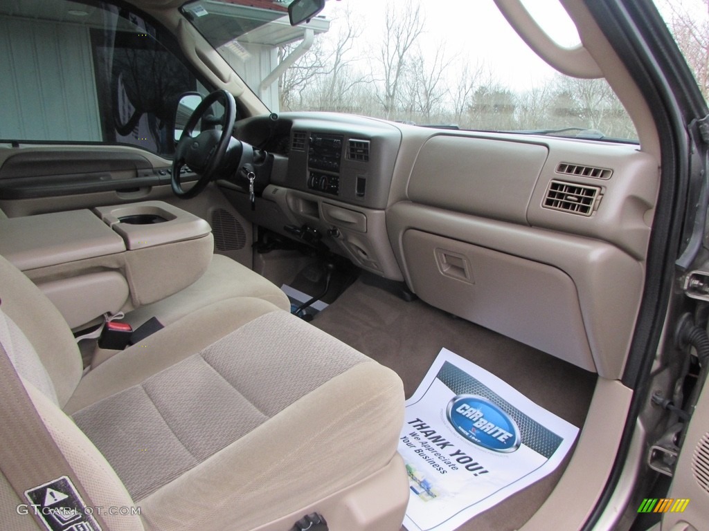 2004 F250 Super Duty XLT Crew Cab 4x4 - Arizona Beige Metallic / Medium Parchment photo #21